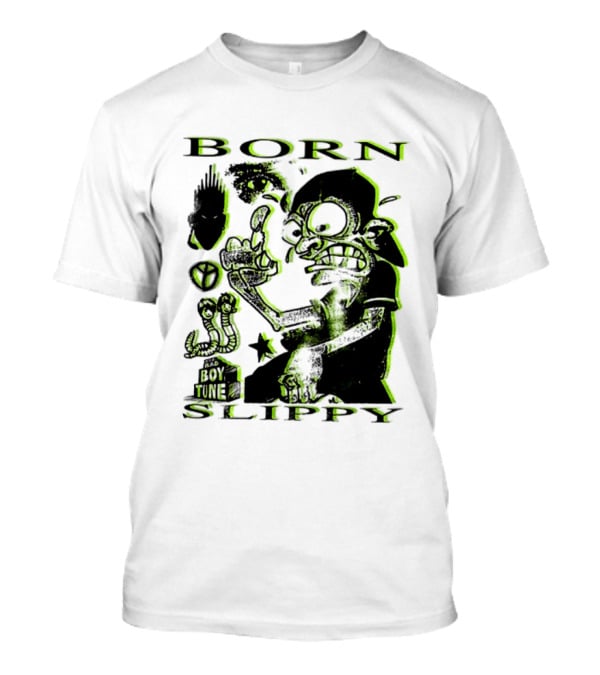 Born Slippy Bad Boy Tune Get Wet Like An Angel Two Sided T-Shirt