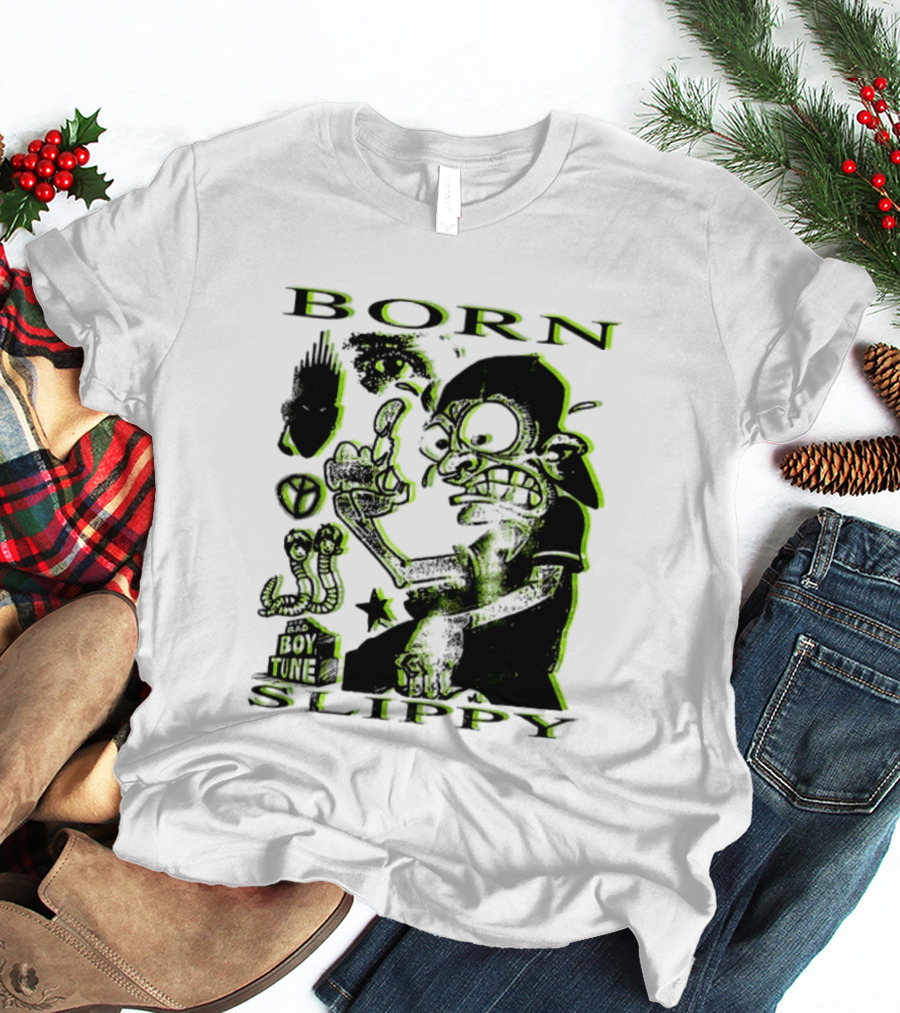 Born Slippy Bad Boy Tune Get Wet Like An Angel Two Sided T-Shirt