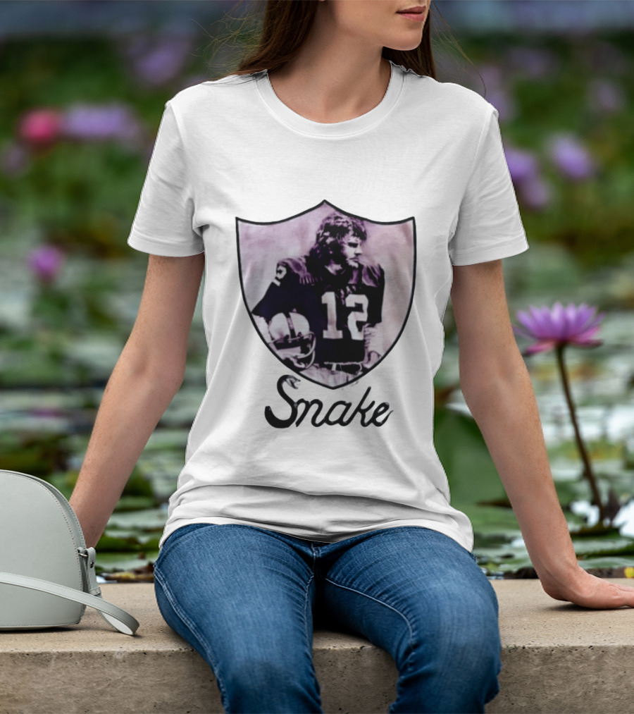 Ken Stabler Snake 12 Oakland Raiders T-Shirt