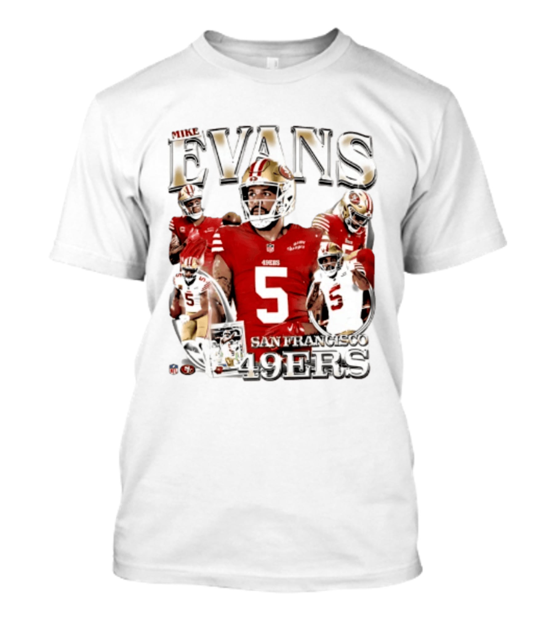 Mike Evans 49ers Player Collage San Francisco 2026 T-Shirt