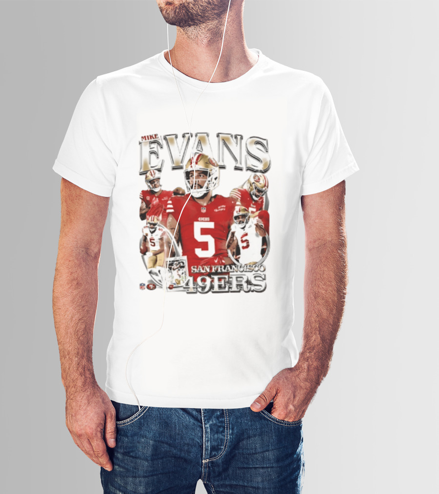 Mike Evans 49ers Player Collage San Francisco 2026 T-Shirt