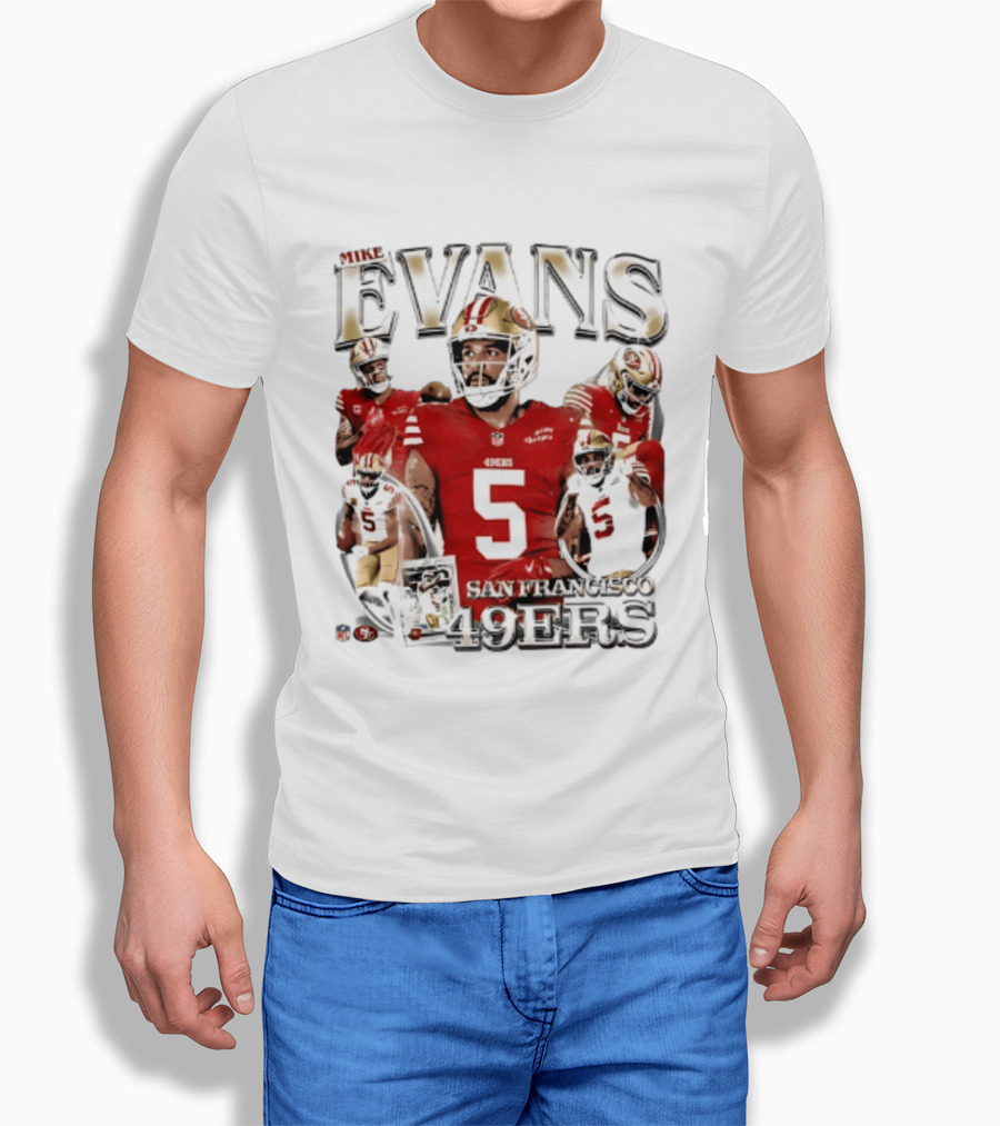Mike Evans 49ers Player Collage San Francisco 2026 T-Shirt
