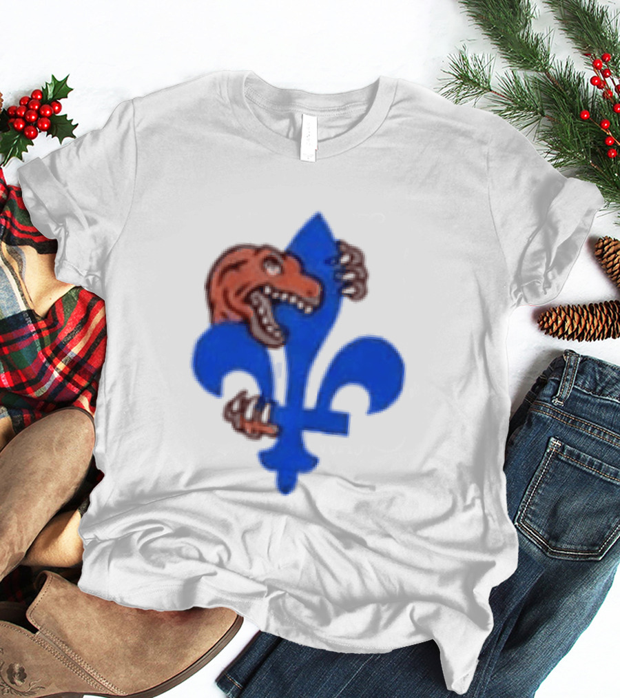 2026 Raptors Quebec Canada Games Fleur De Lis And Dinosaur T-Shirt