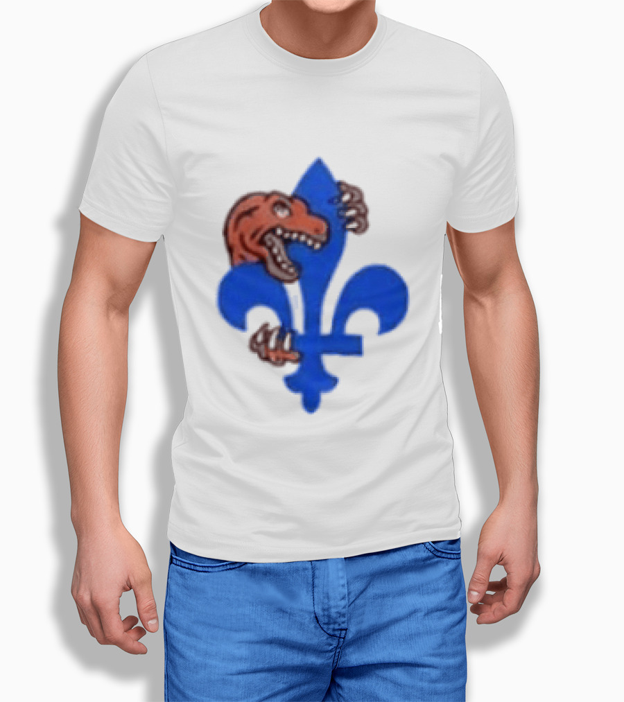 2026 Raptors Quebec Canada Games Fleur De Lis And Dinosaur T-Shirt