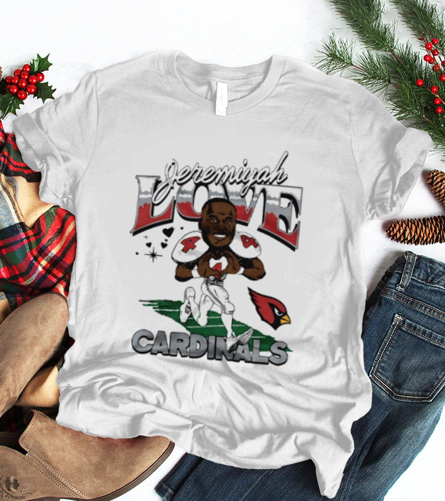 Arizona Cardinals Jeremiyah Love Caricature Player T-Shirt