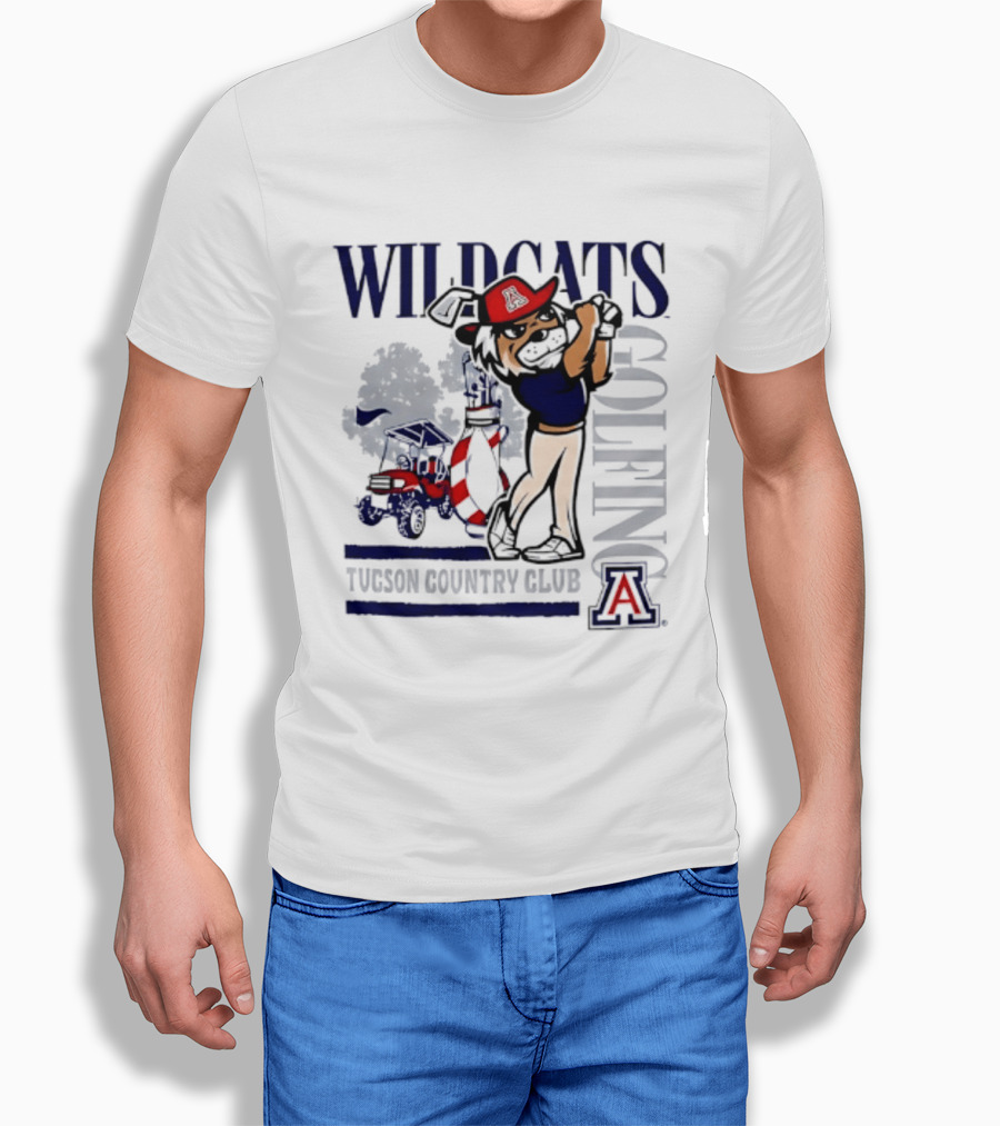 Wildcats Golfing At Tucson Country Club Arizona T-Shirt
