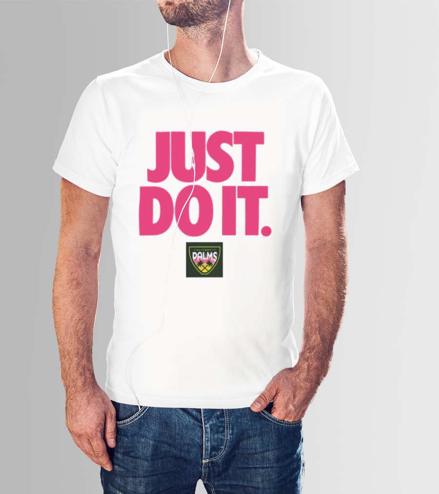 California Palms Just Do It Pink T-Shirt