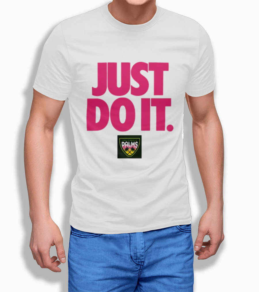 California Palms Just Do It Pink T-Shirt