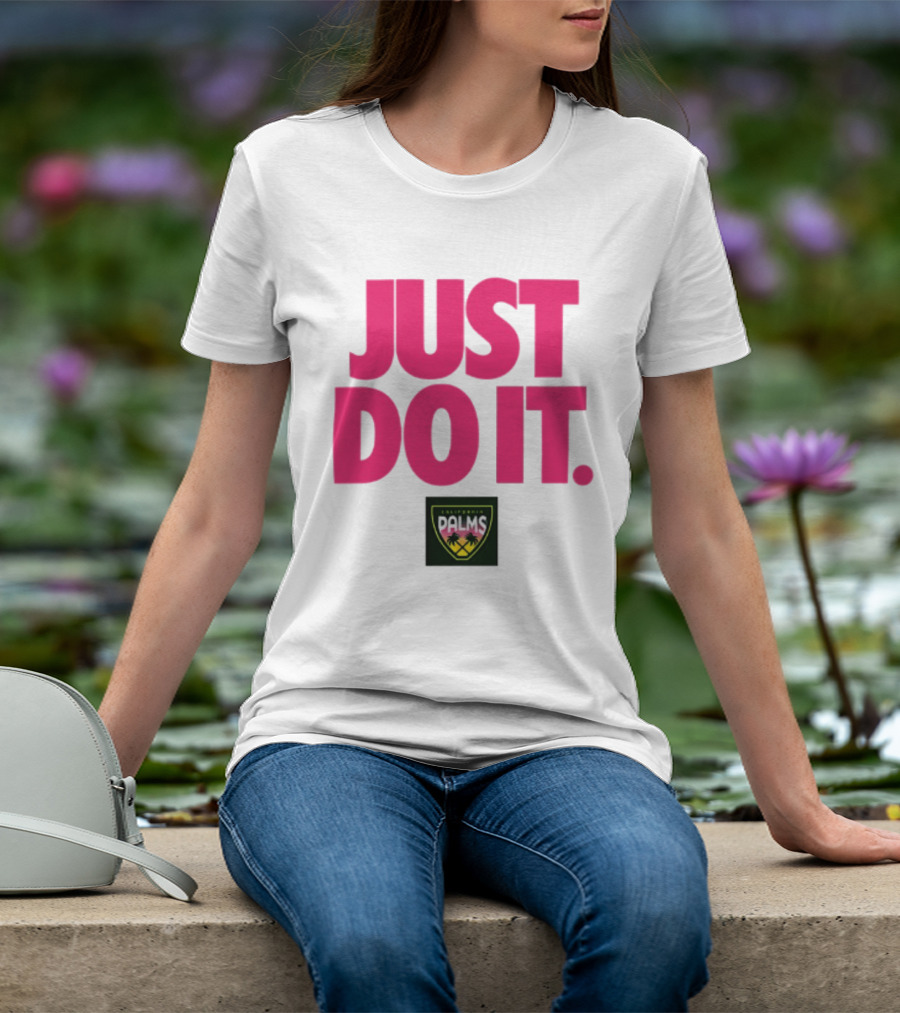 California Palms Just Do It Pink T-Shirt