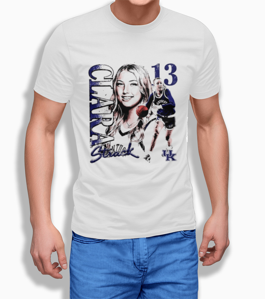 Clara Strack 13 Kentucky Wildcats NCAA Women's Basketball Player T-Shirt