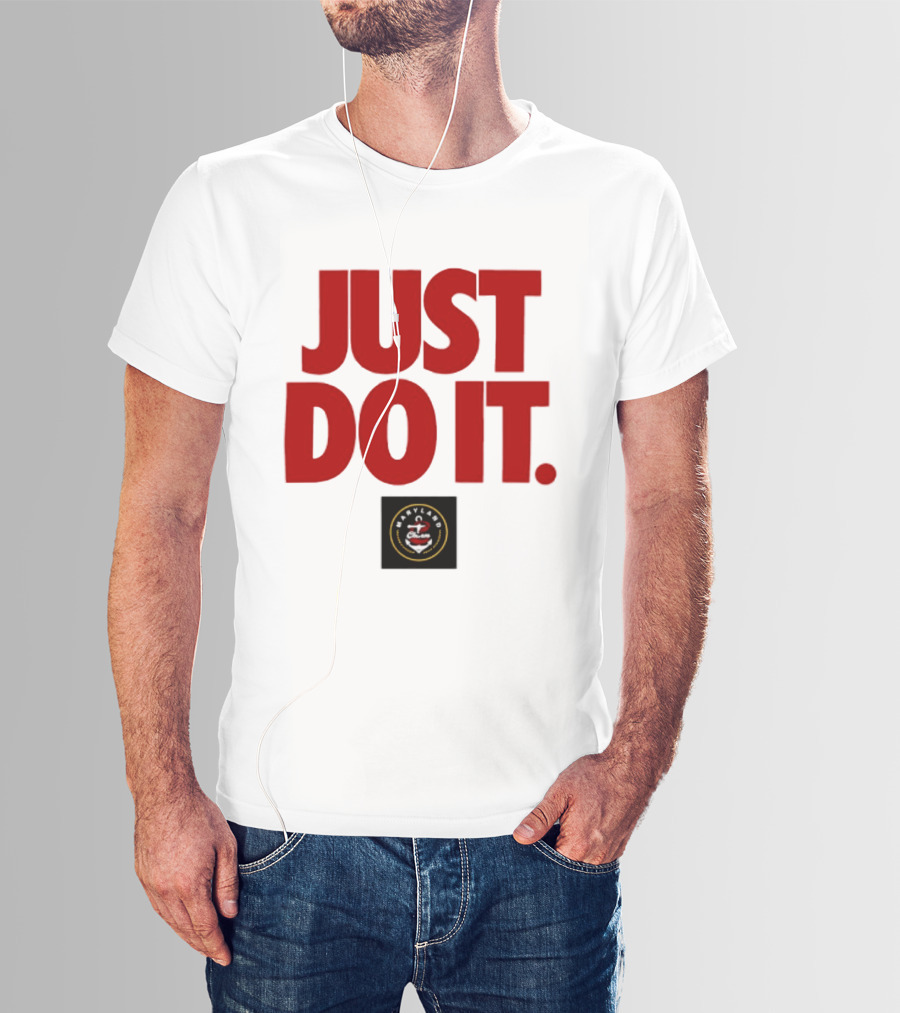 Maryland Charm Just Do It Red Text Black Circle T-Shirt