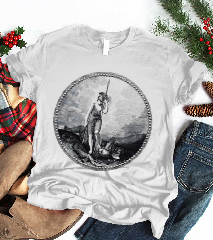 Sic Semper Tyrannis Roman Goddess Victory Seal T-Shirt