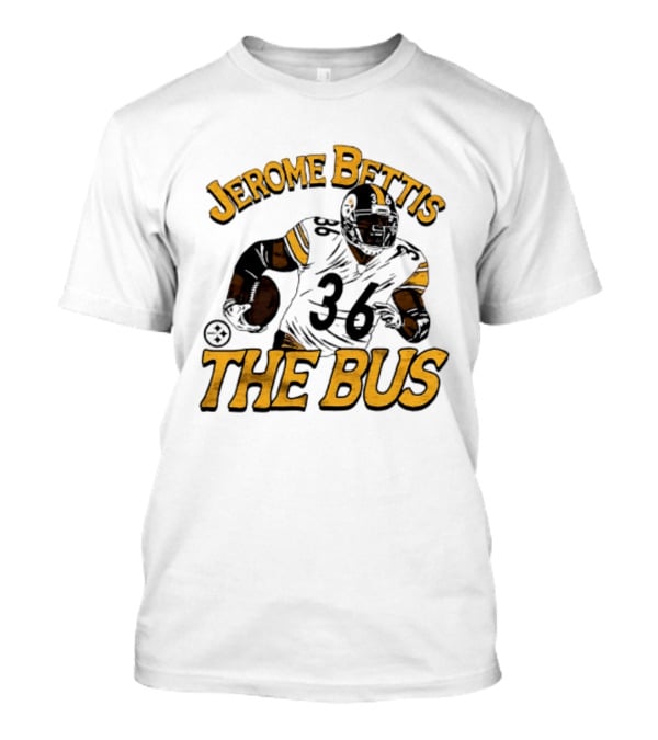 Jerome Bettis The Bus Pittsburgh Steelers Player 36 T-Shirt