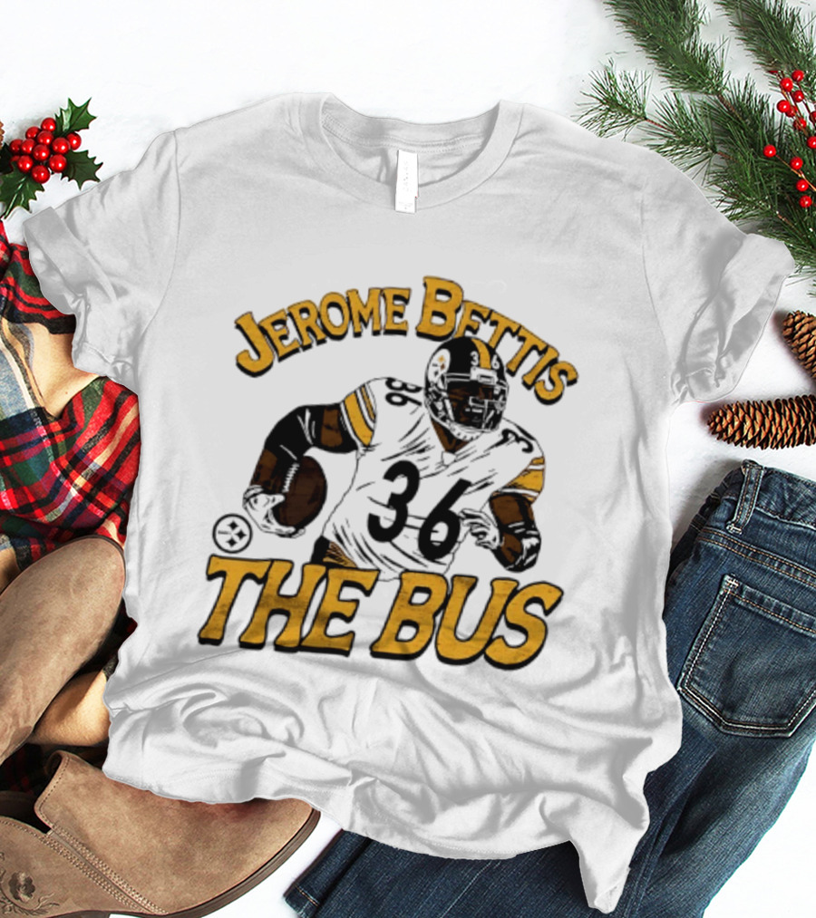 Jerome Bettis The Bus Pittsburgh Steelers Player 36 T-Shirt
