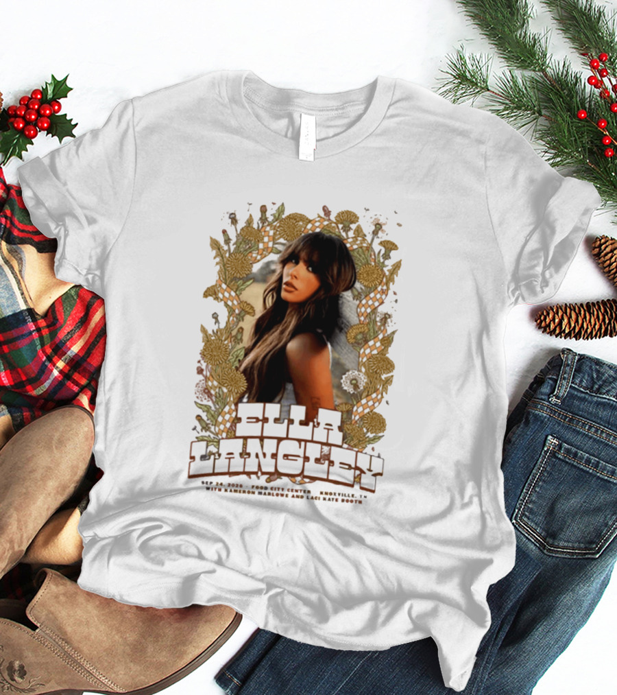Ella Langley The Dandelion Tour 2026 Knoxville TN September 24 Event At Food City Center T-Shirt