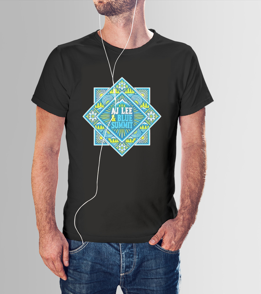 AJ Lee & Blue Summit Bluegrass Folk Americana Mandala T-Shirt