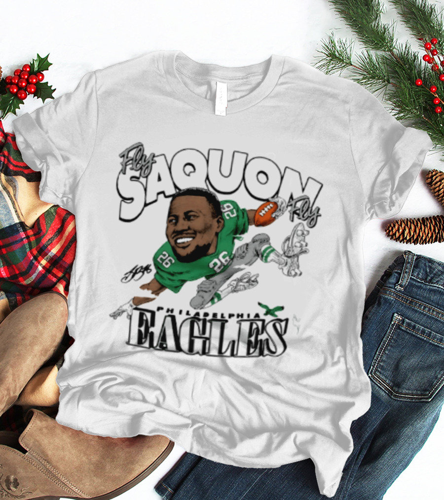 Philadelphia Eagles Saquon Barkley Caricature 26 T-Shirt