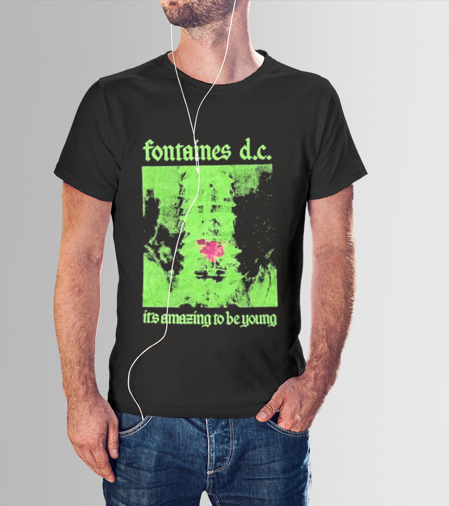 Fontaines D.C. It's Amazing To Be Young Bright Grunge T-Shirt
