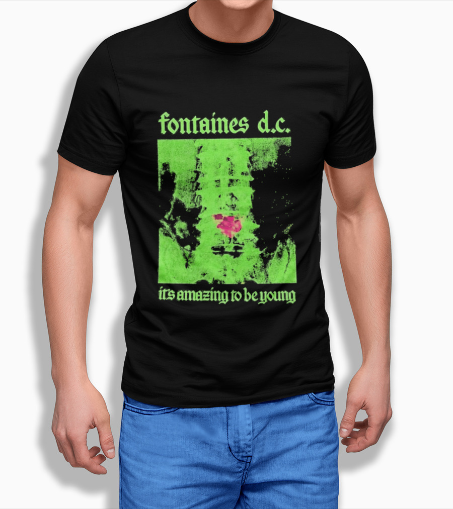 Fontaines D.C. It's Amazing To Be Young Bright Grunge T-Shirt