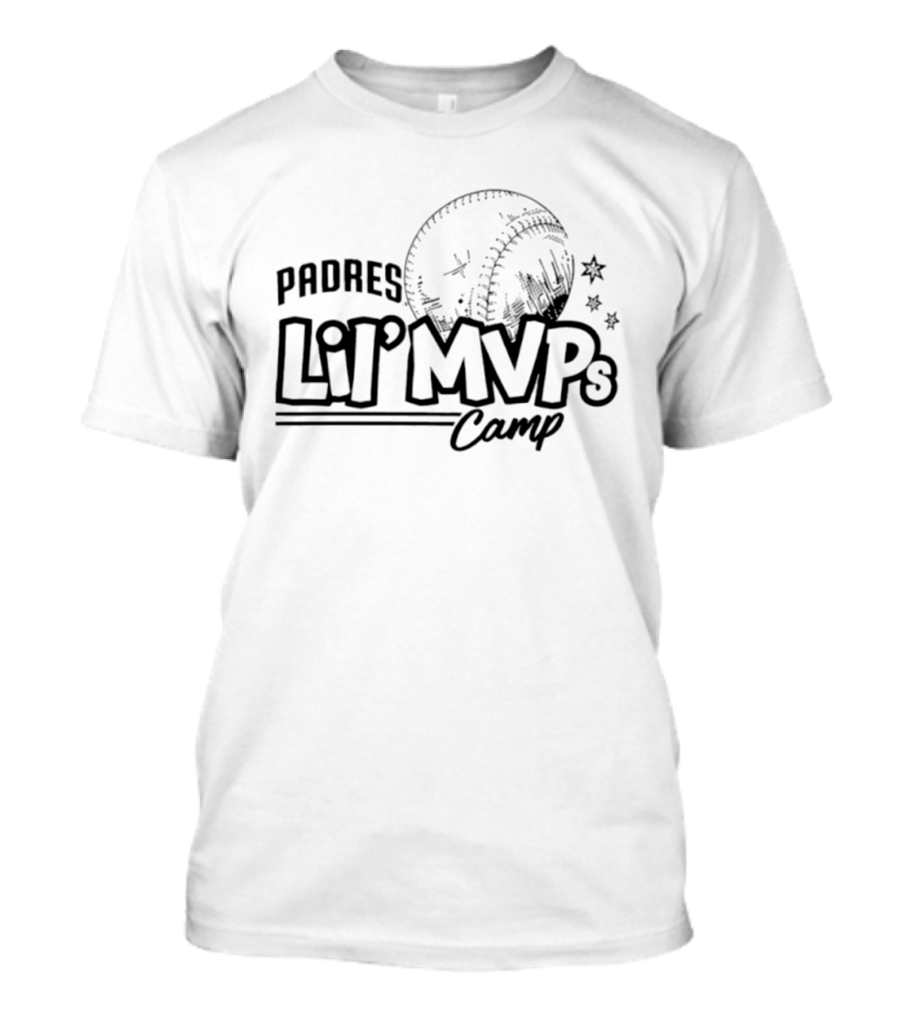 San Diego Padres Lil MVPs Camp 2026 Baseball Stars T-Shirt