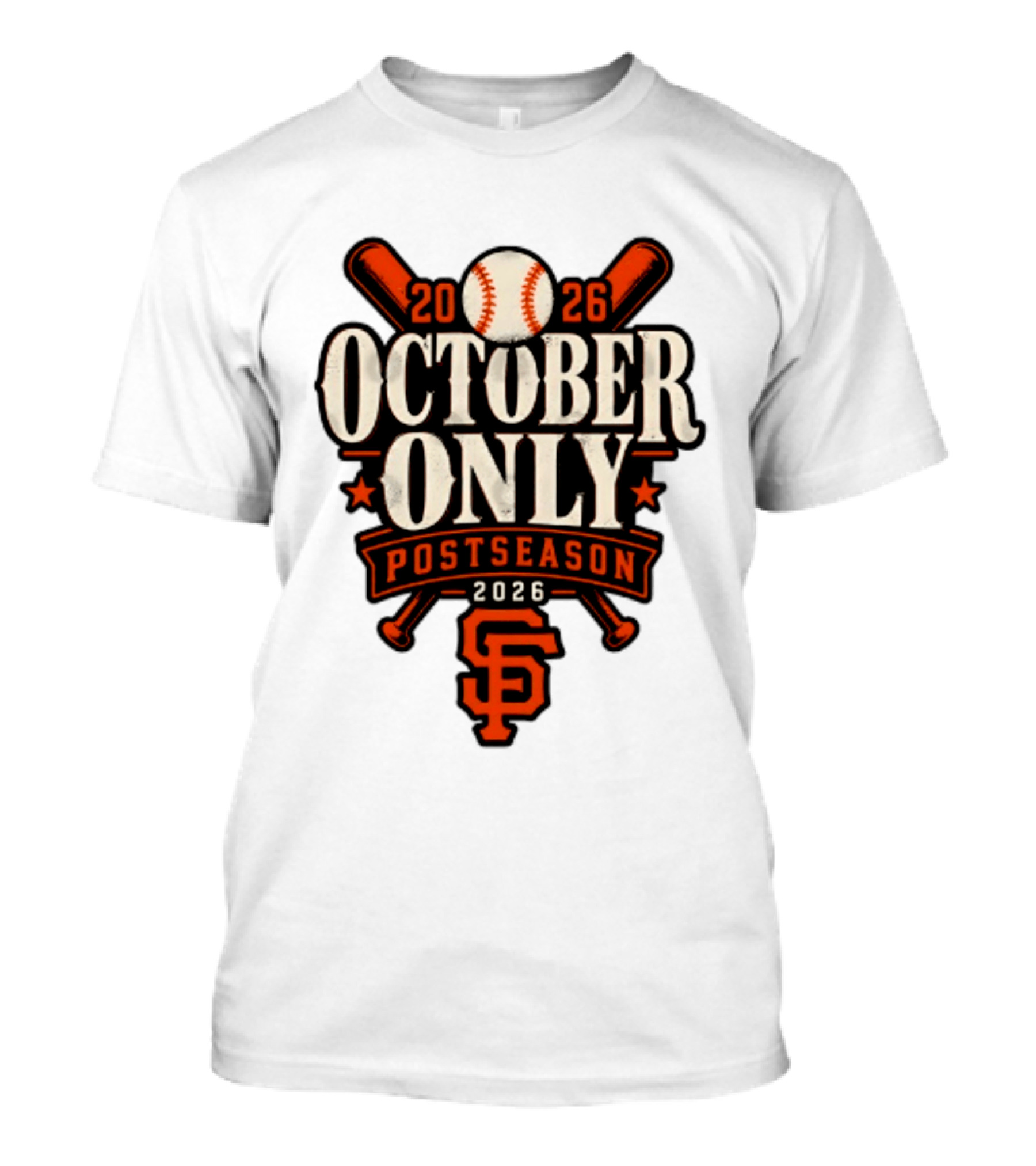 San Francisco Giants October Only 2026 MLB Postseason T-Shirt