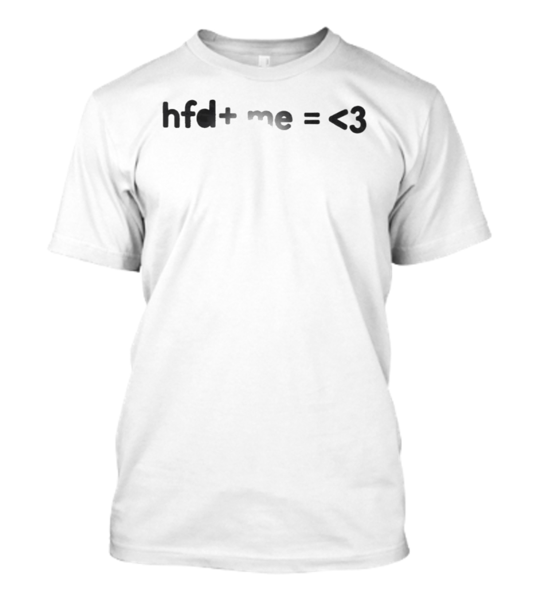 The Unraveled Tour HFD Plus Me Equals Heart Equation T-Shirt