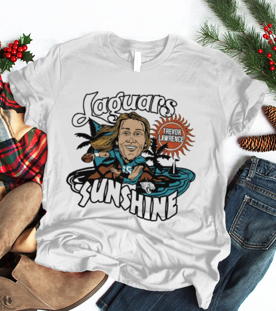 Jacksonville Jaguars Sunshine Caricature Trevor Lawrence T-Shirt