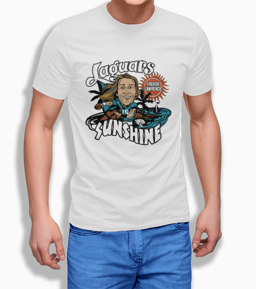 Jacksonville Jaguars Sunshine Caricature Trevor Lawrence T-Shirt