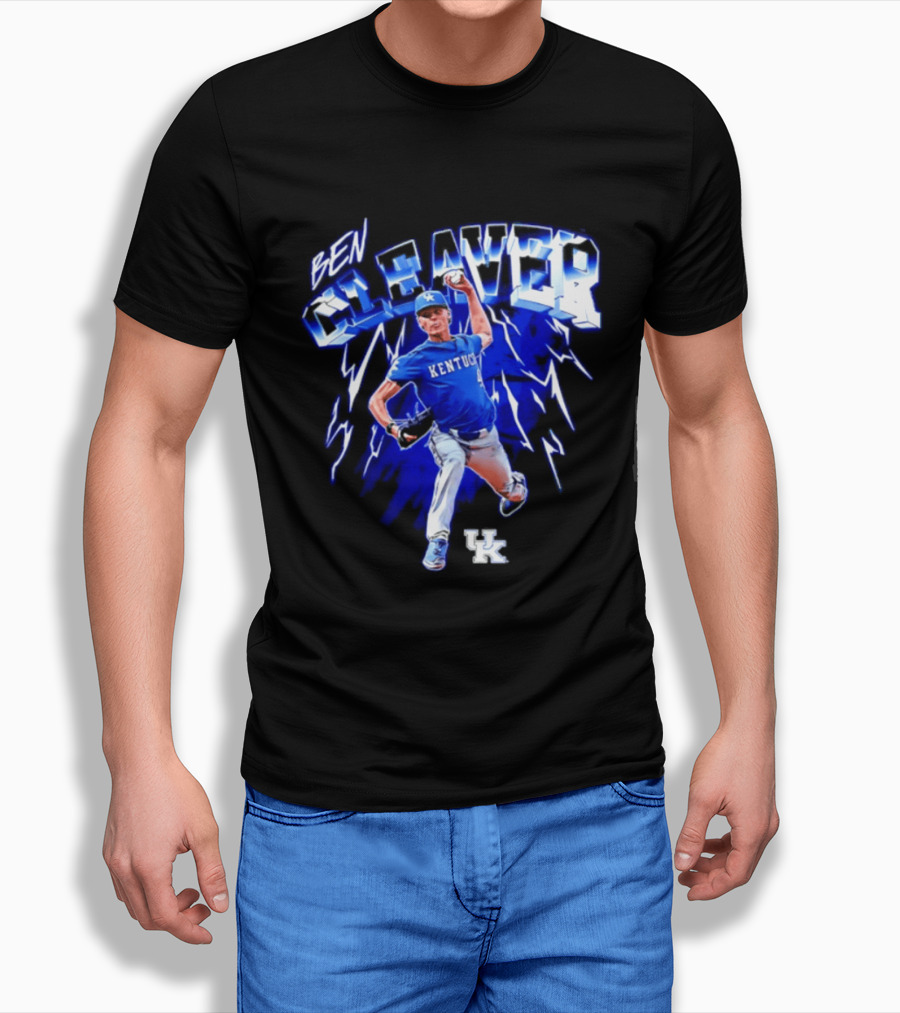 Kentucky Wildcats Ben Cleaver NCAA Baseball Player T-Shirt