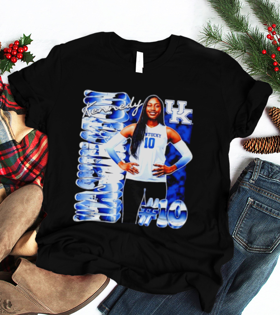 Kennedy #10 Kentucky Wildcats NCAA Volleyball T-Shirt