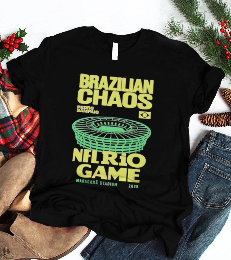 Brazilian Chaos NFL Rio Game Maracanã Stadium 2026 T-Shirt