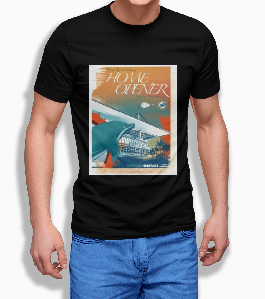 Hard Rock Stadium Home Opener Miami Dolphins Vs Kansas City Chiefs Sunday September 27 2026 Heritage T-Shirt