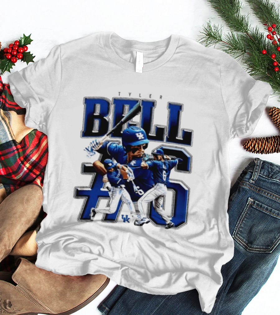 Tyler Bell 6 Kentucky Wildcats NCAA Baseball Player T-Shirt