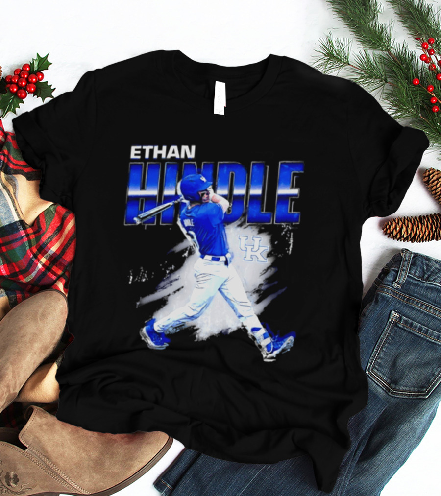Ethan Hindle Kentucky Wildcats NCAA Baseball Player UK T-Shirt