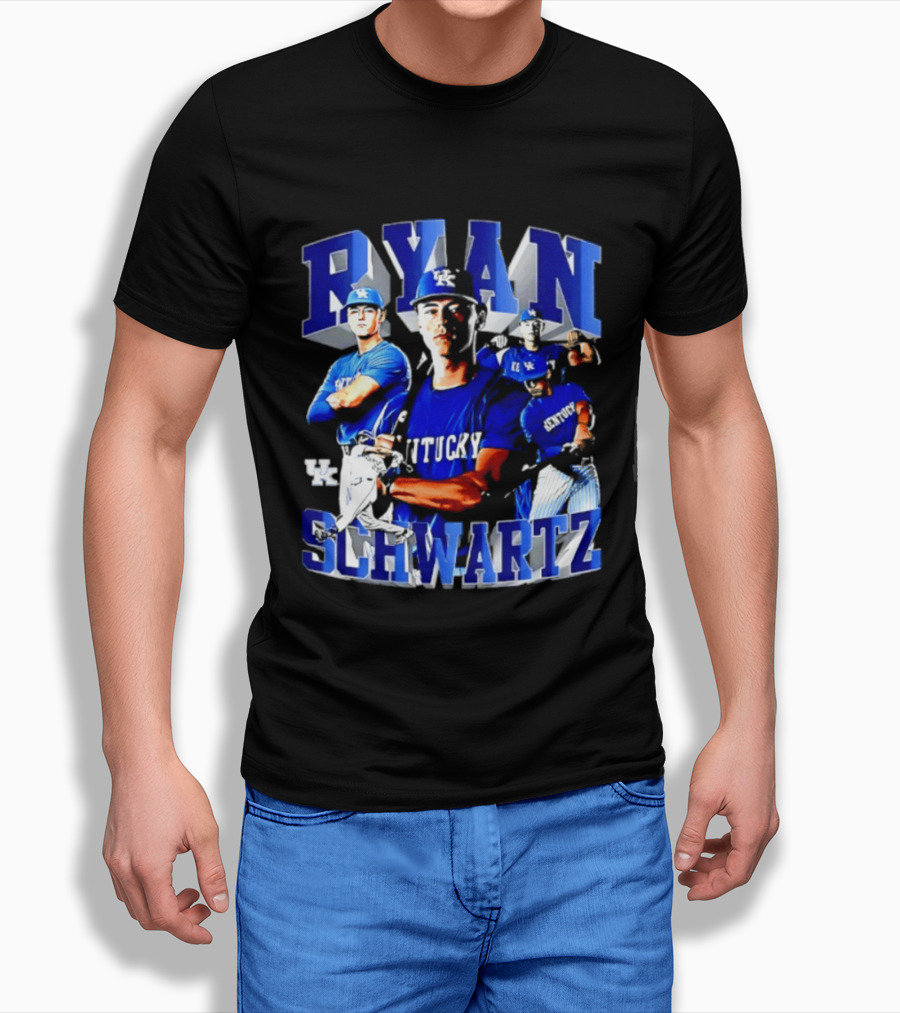 Ryan Schwartz Kentucky Wildcats NCAA Baseball Player T-Shirt