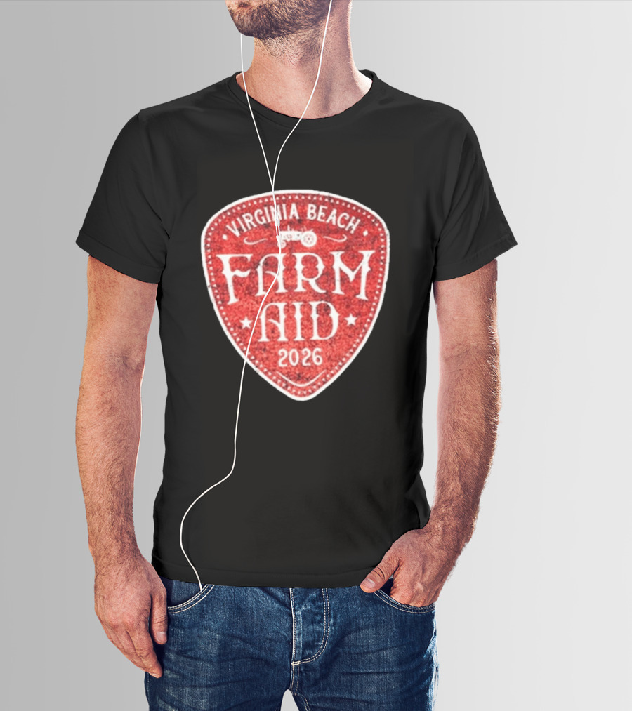 Virginia Beach Farm Aid 2026 Vintage Tractor T-Shirt