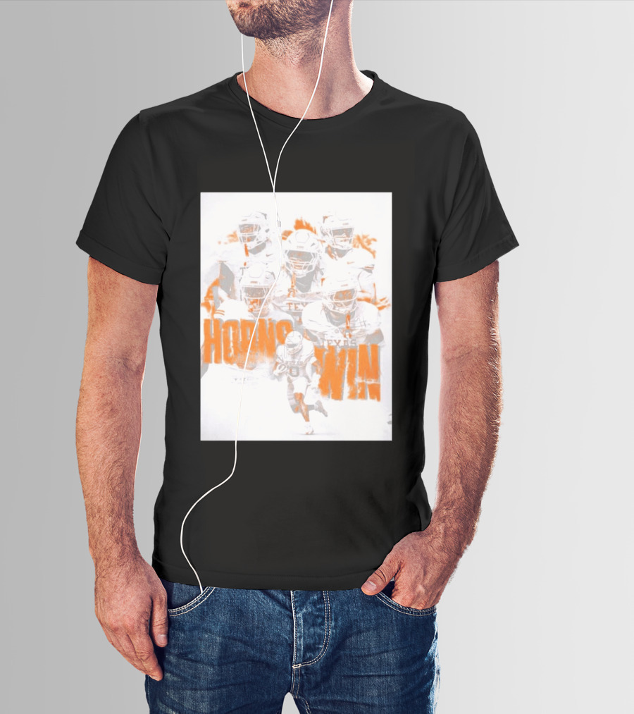 Texas Football Horns Win Burnt Orange 2026 T-Shirt