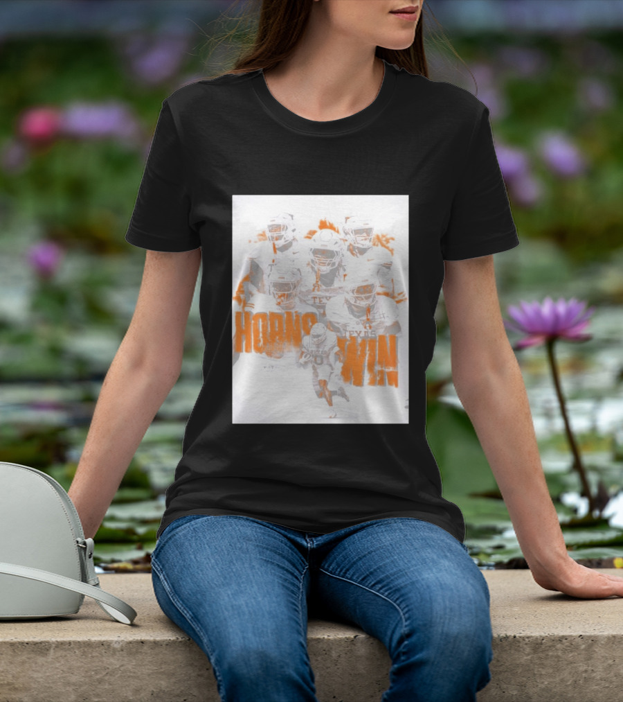 Texas Football Horns Win Burnt Orange 2026 T-Shirt