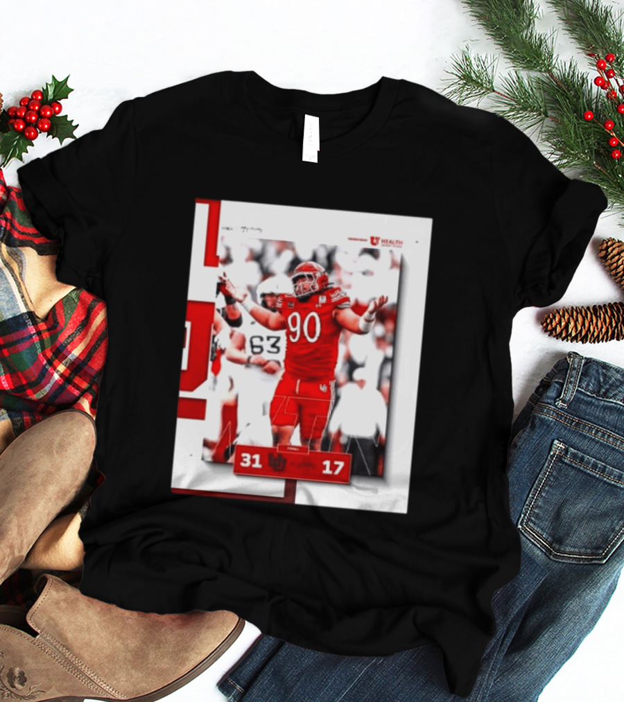 Utah Utes 31 17 Iowa State Cyclones 2026 Football Score Victory Celebration T-Shirt