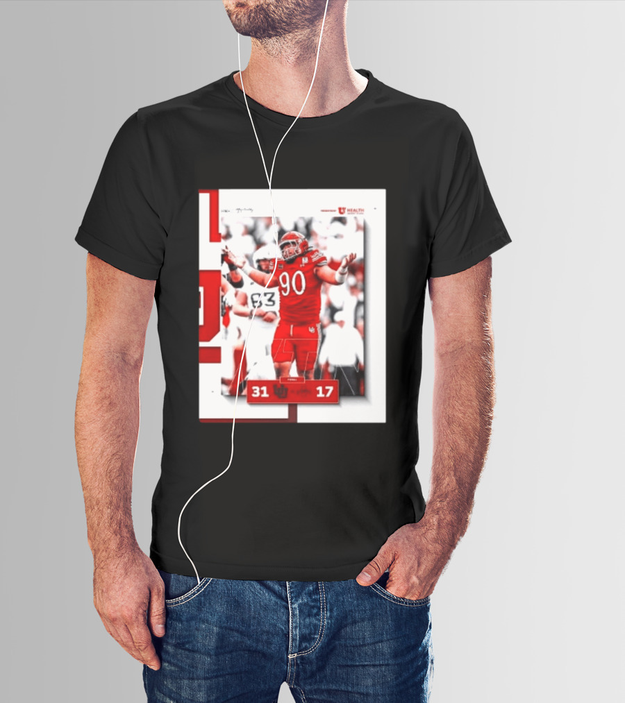 Utah Utes 31 17 Iowa State Cyclones 2026 Football Score Victory Celebration T-Shirt
