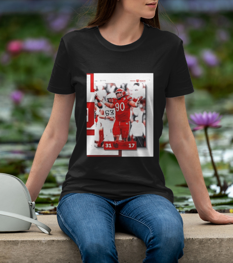 Utah Utes 31 17 Iowa State Cyclones 2026 Football Score Victory Celebration T-Shirt