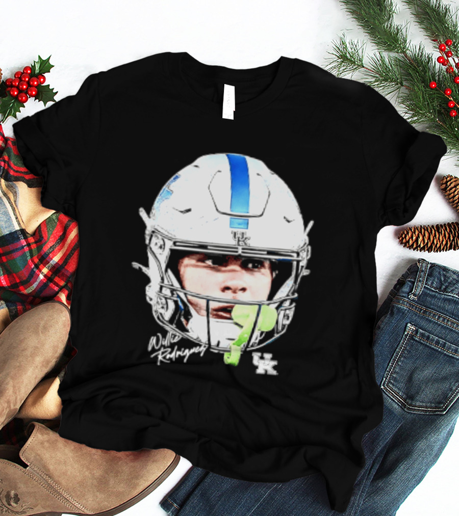 Willie Rodriguez Kentucky Wildcats Football Swag Head Design 81 NCAA T-Shirt