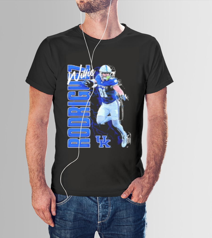 Willie Rodriguez Kentucky Wildcats NCAA Football UK T-Shirt
