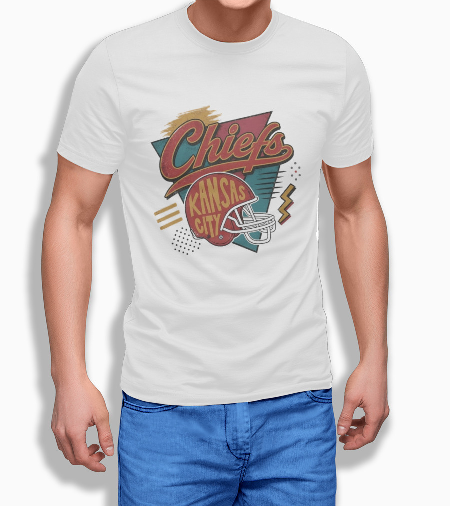 Kansas City Chiefs Game Day Retro Helmet T-Shirt