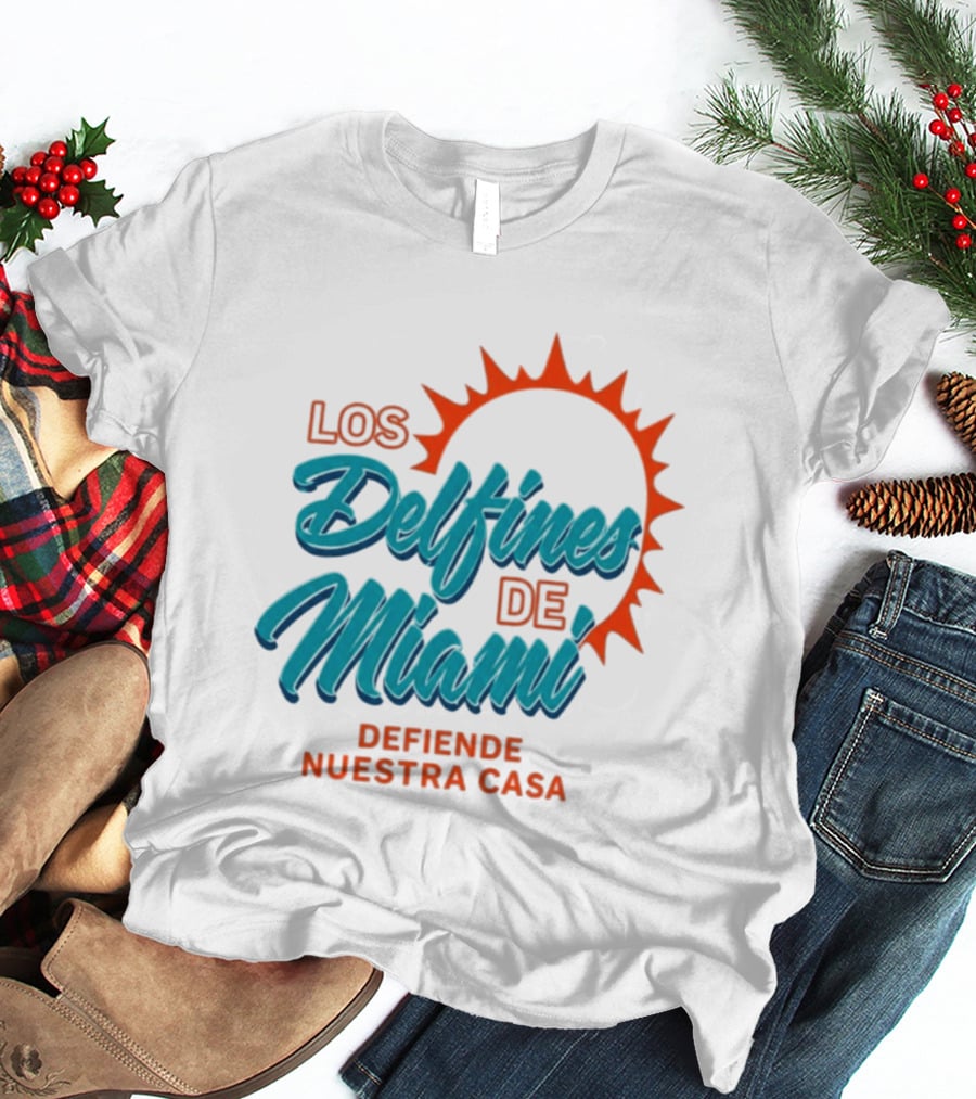Los Delfines De Miami Defiende Nuestra Casa Solar T-Shirt