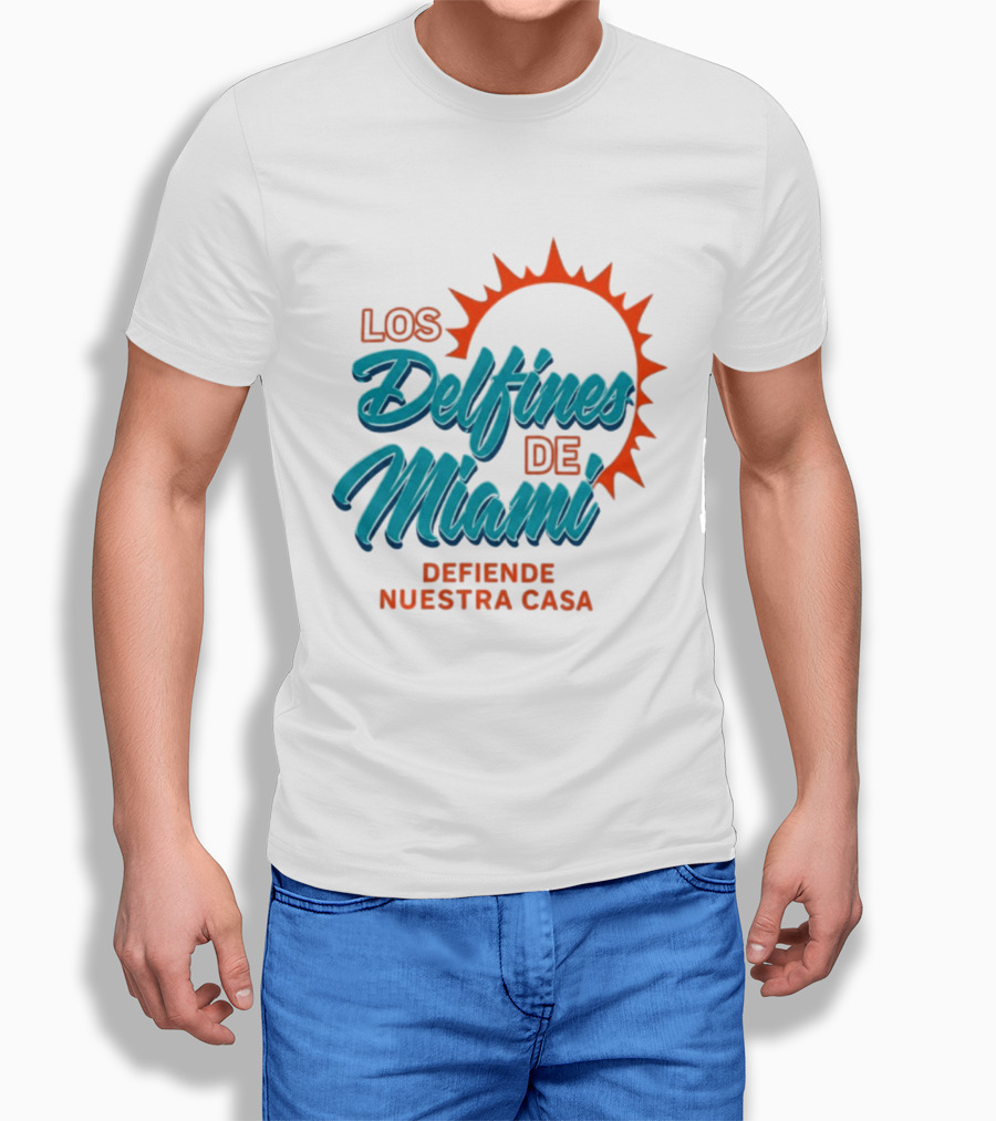 Los Delfines De Miami Defiende Nuestra Casa Solar T-Shirt