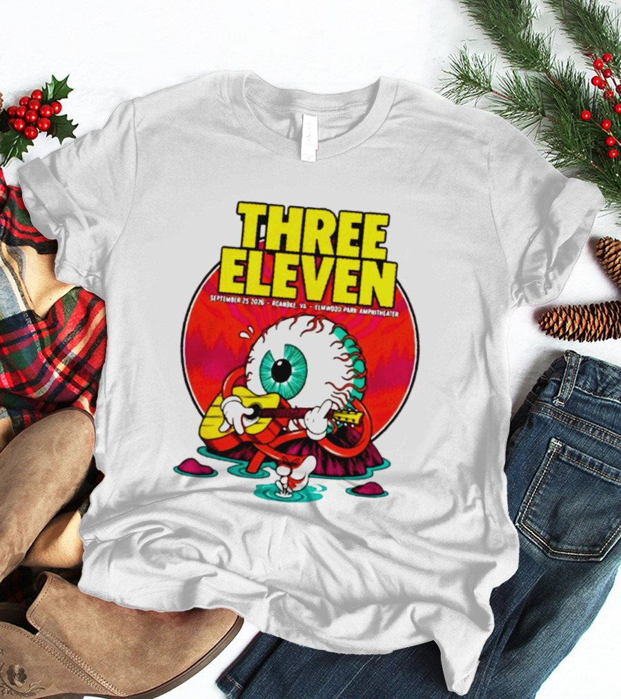 THREE ELEVEN September 25 2026 Roanoke VA Elmwood Park Amphitheater Event T-Shirt