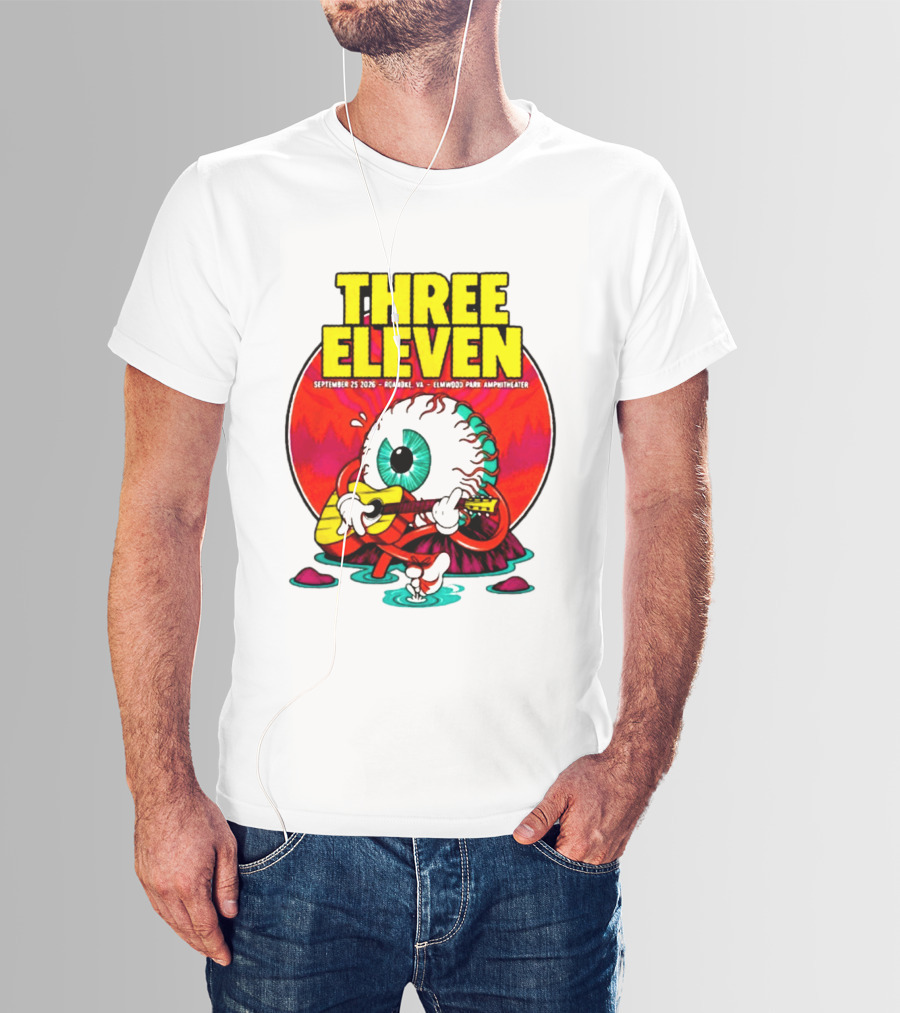 THREE ELEVEN September 25 2026 Roanoke VA Elmwood Park Amphitheater Event T-Shirt