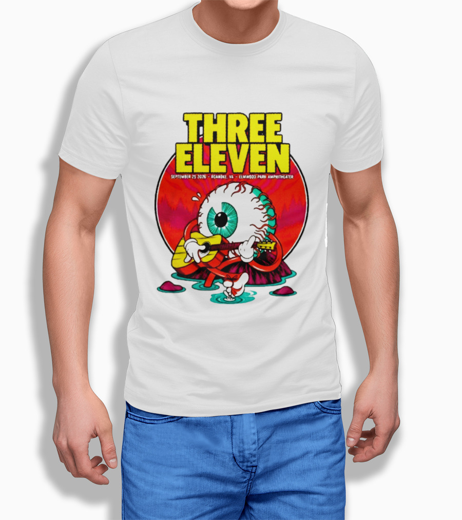 THREE ELEVEN September 25 2026 Roanoke VA Elmwood Park Amphitheater Event T-Shirt