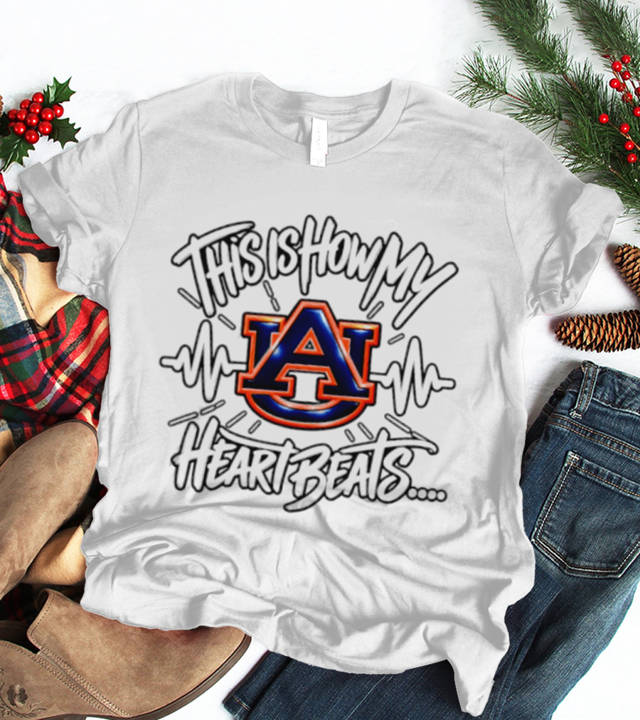 Auburn Tigers This Is How My Heart Beats T-Shirt